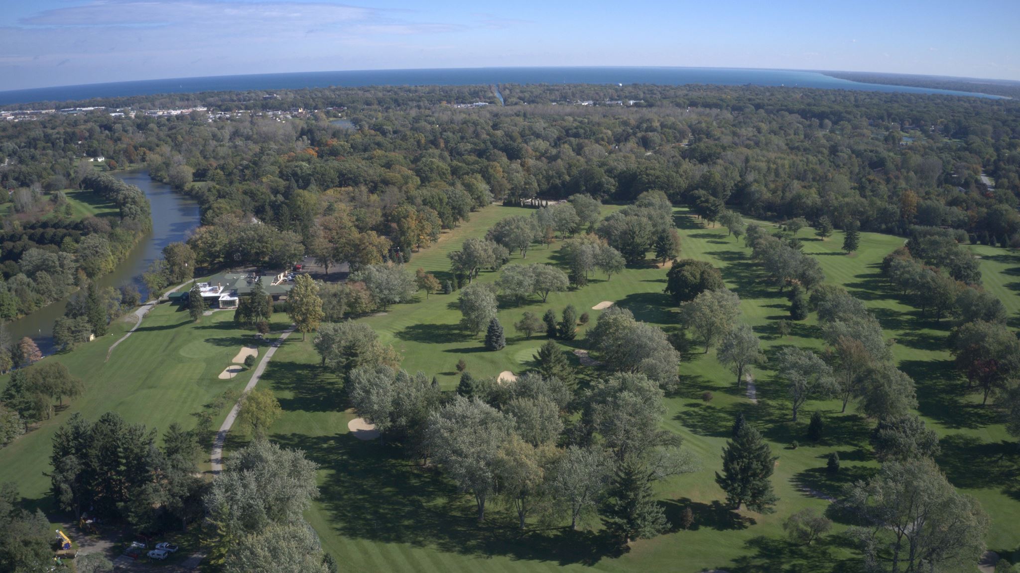 Aerial view of the golf course at Black River Country Club